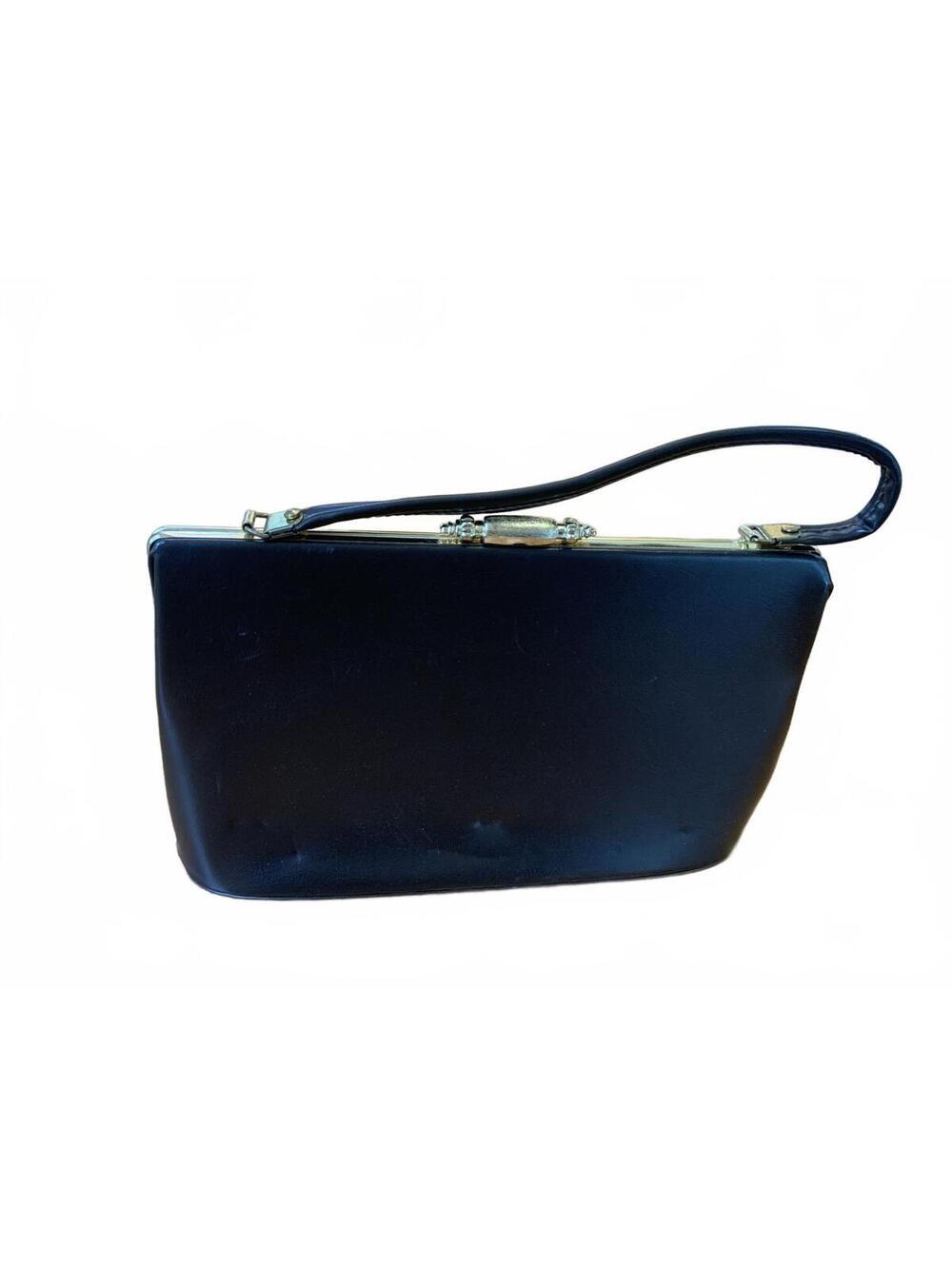 Vintage Atna Brown Handbag with Gold Hardware